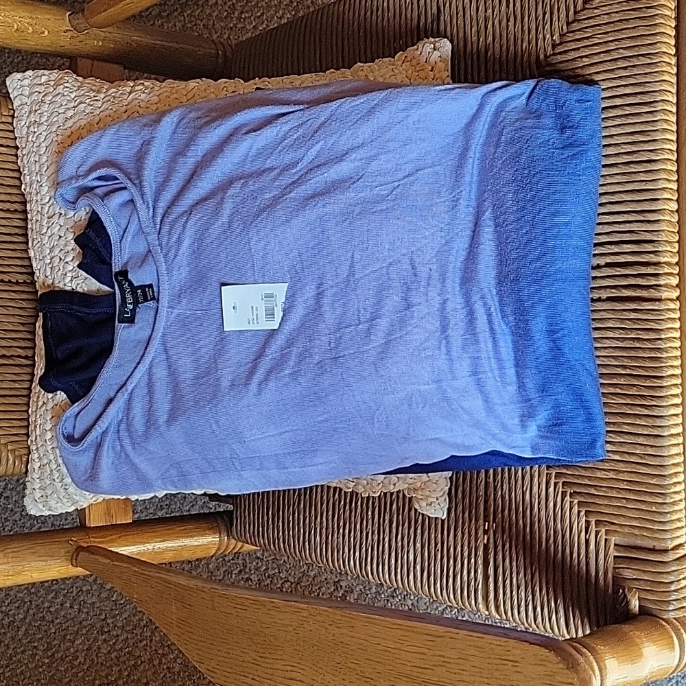 Lane Bryant, blue ombre short sleeve top, size 22/24 - Picture 3 of 12